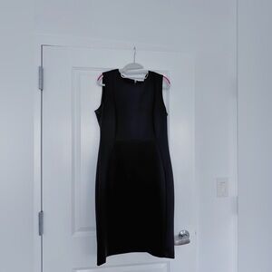 Calvin Klein Black Scuba Bodycon Dress